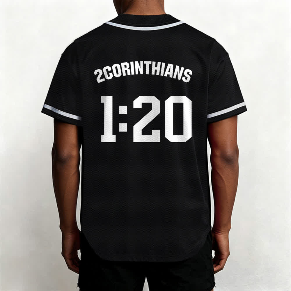 Maillot de baseball Christianartworkshop Amen noir et blanc - image 12