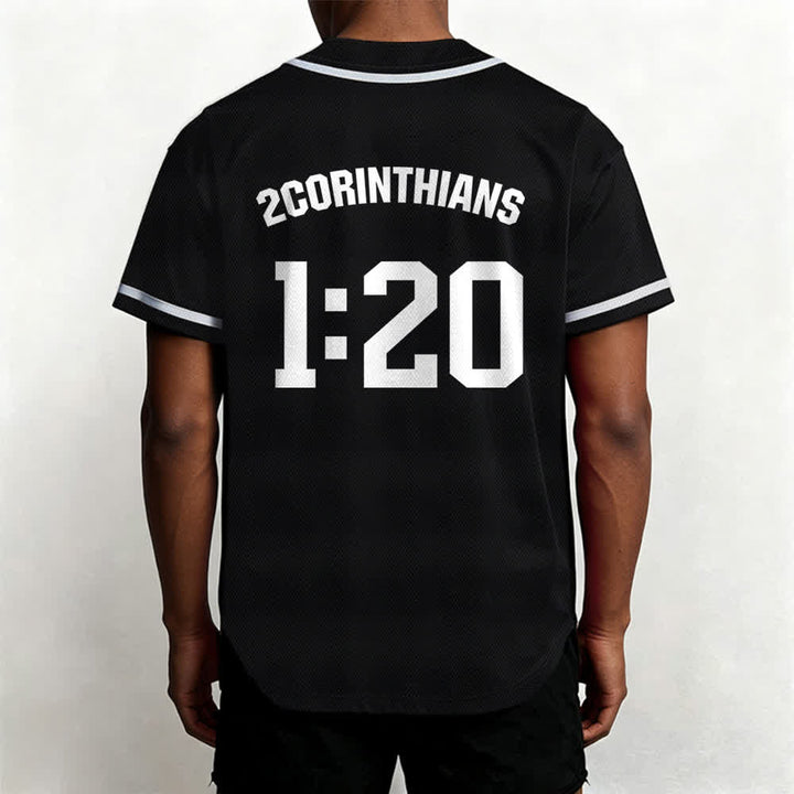 Maillot de baseball Christianartworkshop Amen noir et blanc - image 12