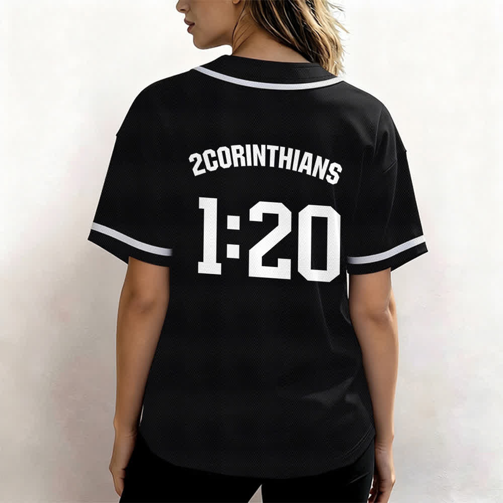 Maillot de baseball Christianartworkshop Amen noir et blanc - image 10