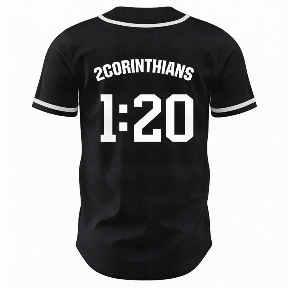 Maillot de baseball Christianartworkshop Amen noir et blanc - image 8