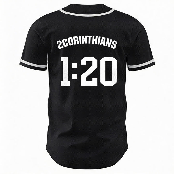 Maillot de baseball Christianartworkshop Amen noir et blanc - image 8