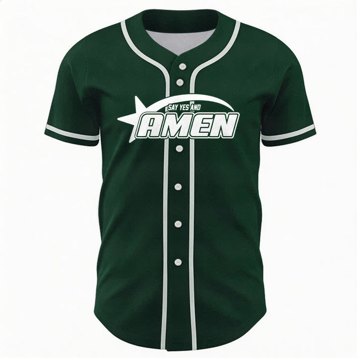 Maillot de baseball Christianartworkshop Amen noir et blanc - image 37