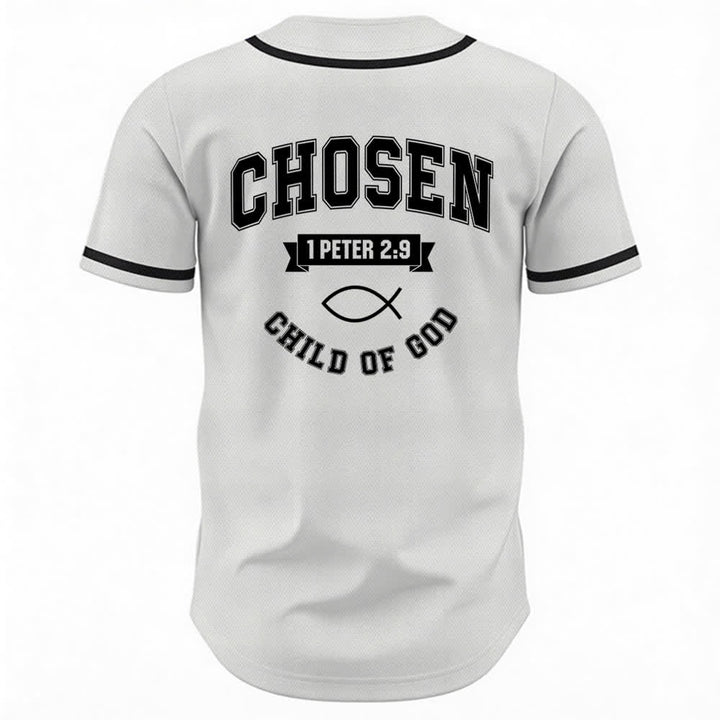 Maillot de baseball de l'équipe Christianartworkshop Jésus, enfant choisi de Dieu - image 1
