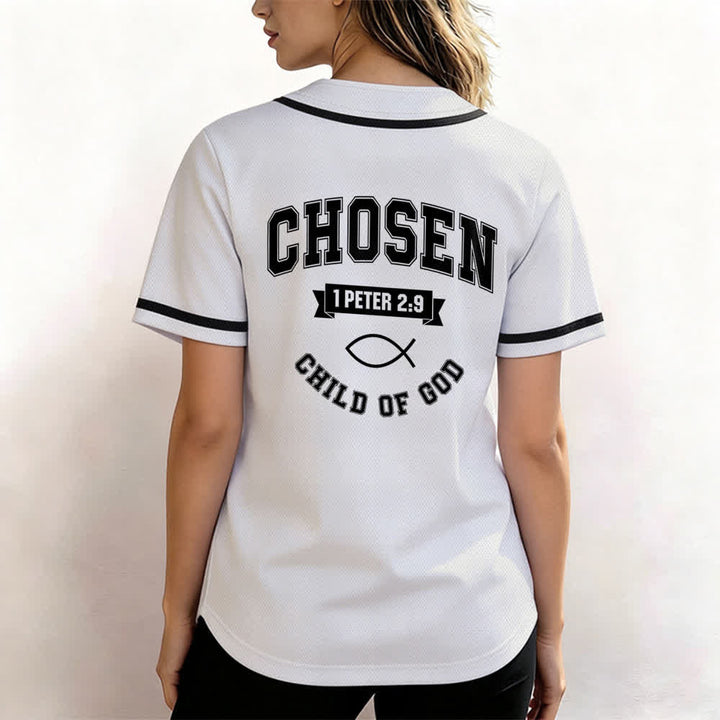 Maillot de baseball de l'équipe Christianartworkshop Jésus, enfant choisi de Dieu - image 3
