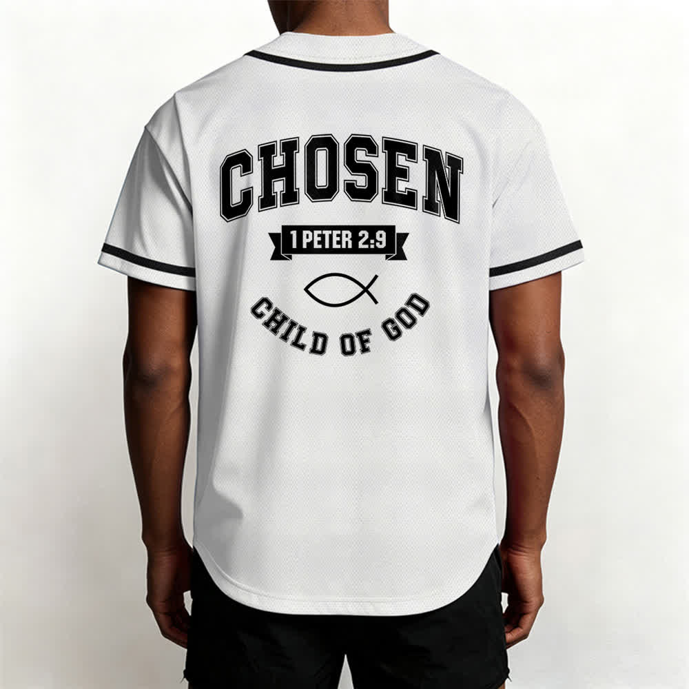 Maillot de baseball de l'équipe Christianartworkshop Jésus, enfant choisi de Dieu - image 4