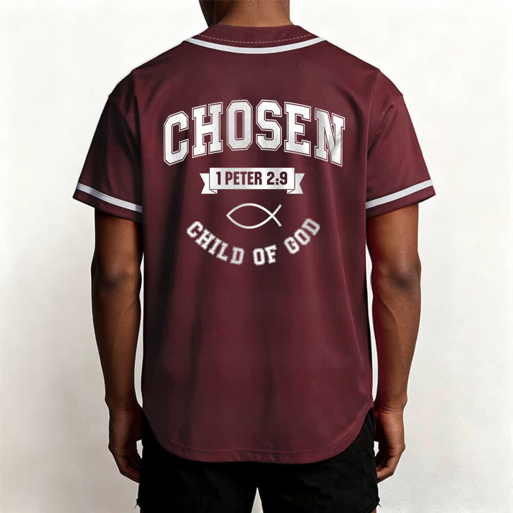 Maillot de baseball de l'équipe Christianartworkshop Jésus, enfant choisi de Dieu - image 19