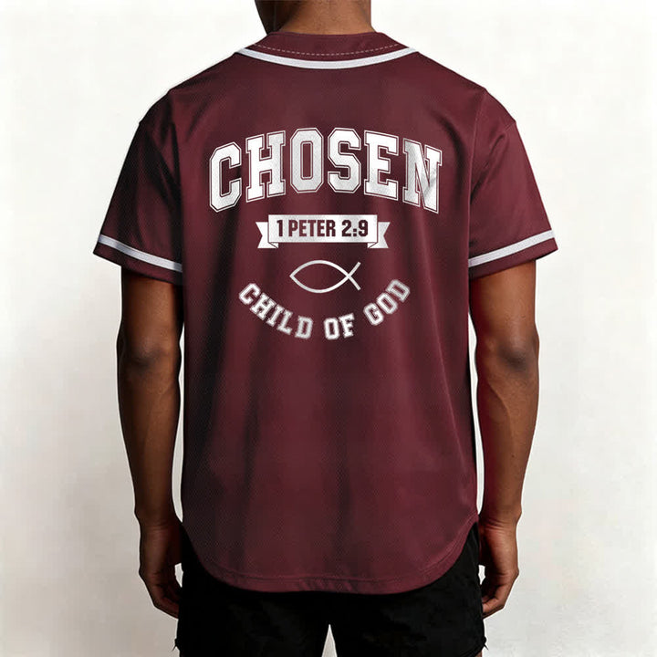 Maillot de baseball de l'équipe Christianartworkshop Jésus, enfant choisi de Dieu - image 19