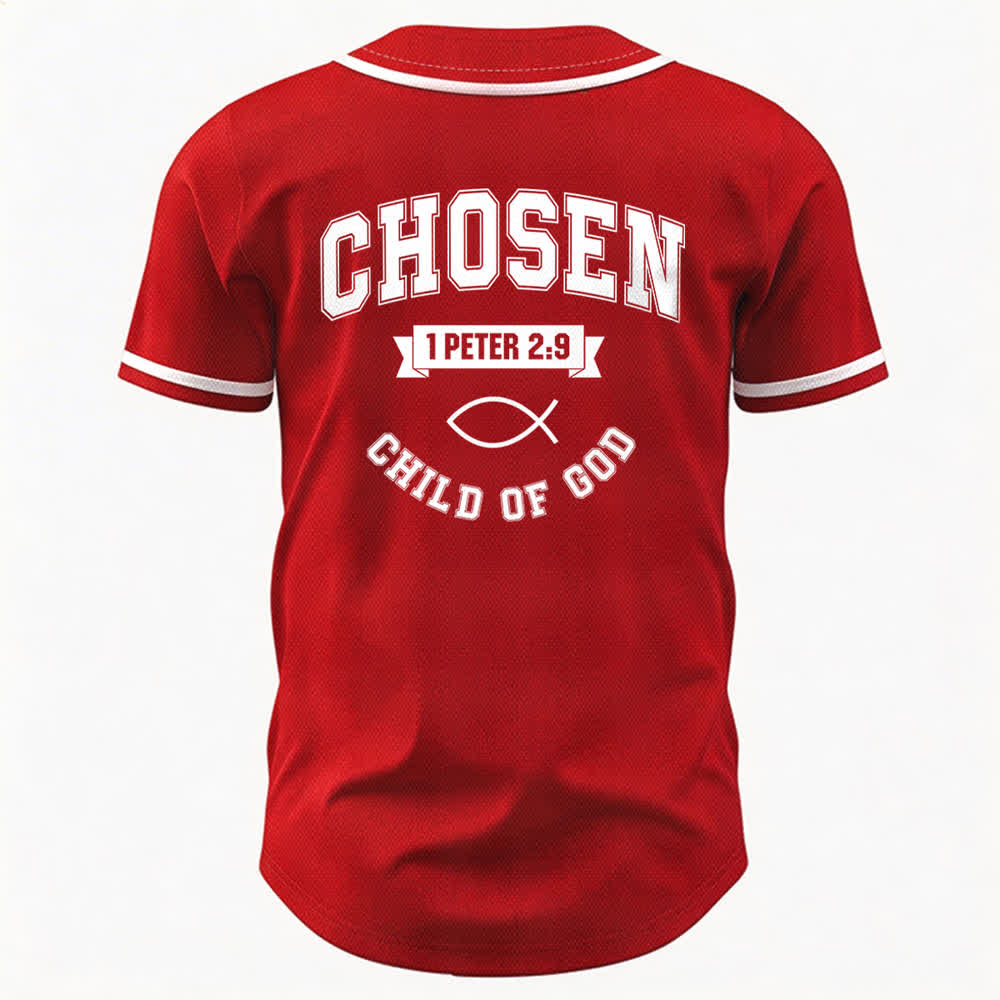 Maillot de baseball de l'équipe Christianartworkshop Jésus, enfant choisi de Dieu - image 50