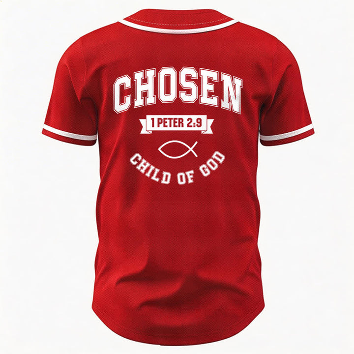 Maillot de baseball de l'équipe Christianartworkshop Jésus, enfant choisi de Dieu - image 50