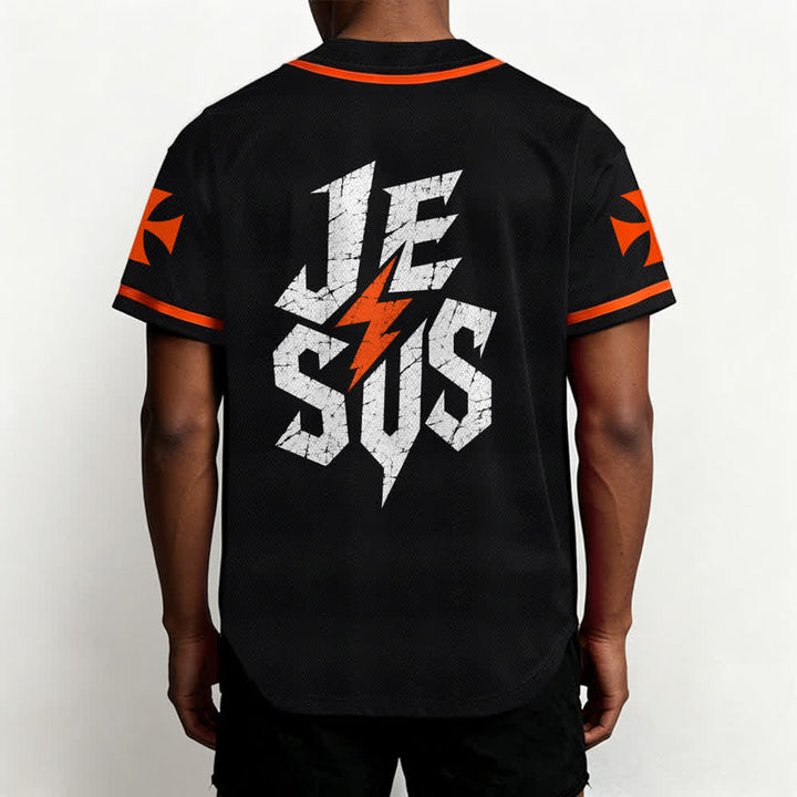 Maillot de baseball noir vieilli « Christianartworkshop Jesus Highway To Heaven » - image 26