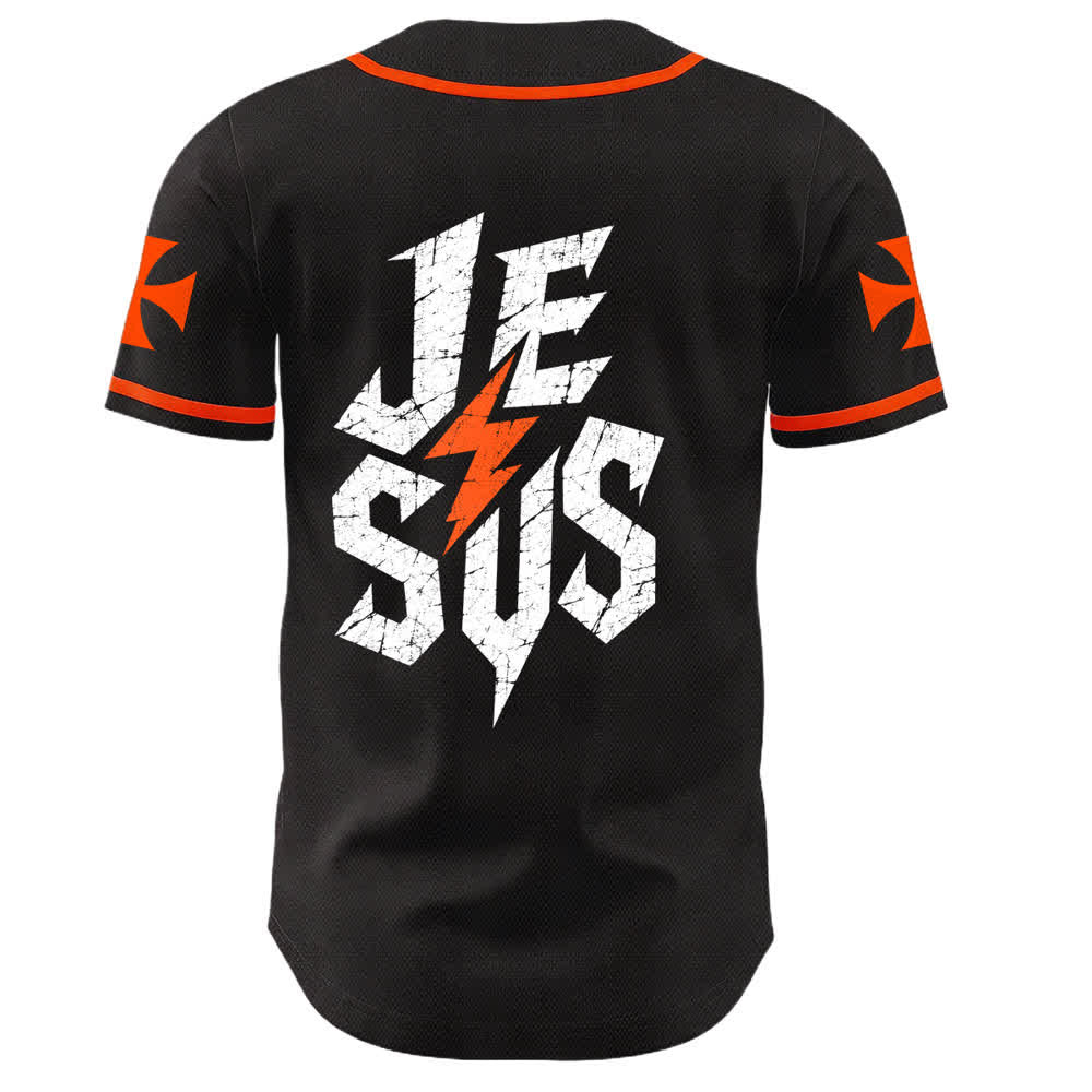 Maillot de baseball noir vieilli « Christianartworkshop Jesus Highway To Heaven » - image 22