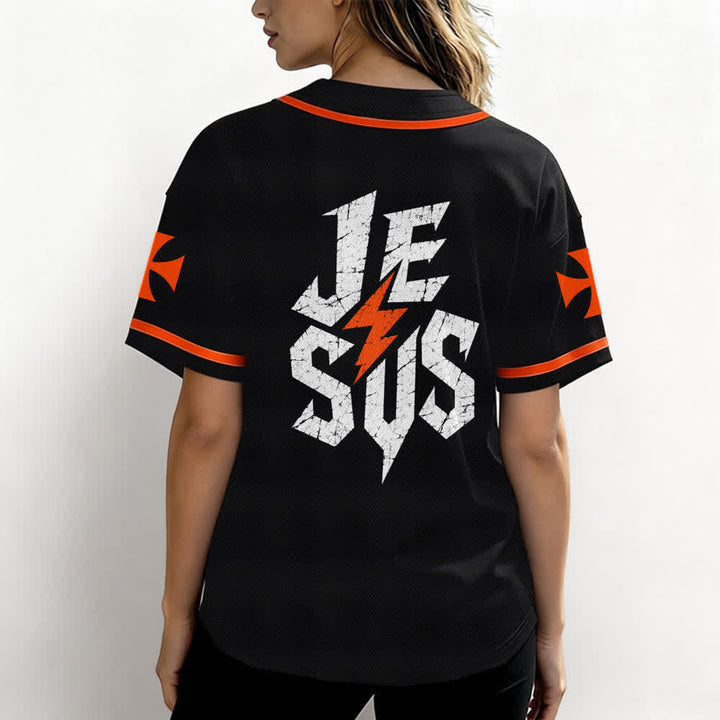 Maillot de baseball noir vieilli « Christianartworkshop Jesus Highway To Heaven » - image 24