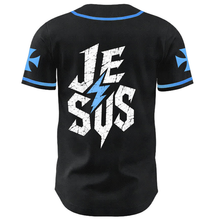 Maillot de baseball noir vieilli « Christianartworkshop Jesus Highway To Heaven » - image 36