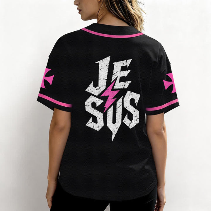 Maillot de baseball noir vieilli « Christianartworkshop Jesus Highway To Heaven » - image 45
