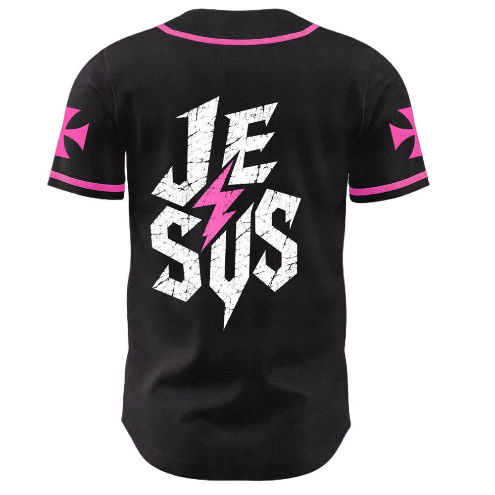 Maillot de baseball noir vieilli « Christianartworkshop Jesus Highway To Heaven » - image 43