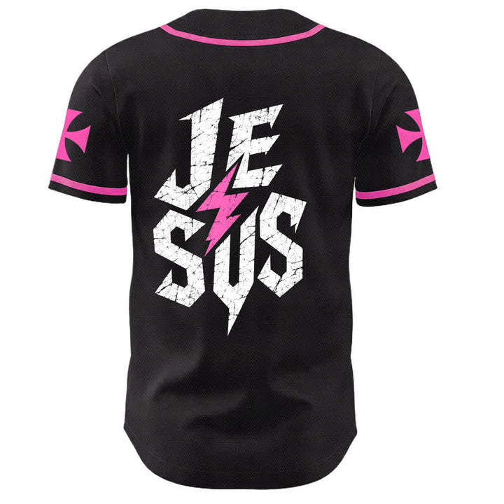 Maillot de baseball noir vieilli « Christianartworkshop Jesus Highway To Heaven » - image 43