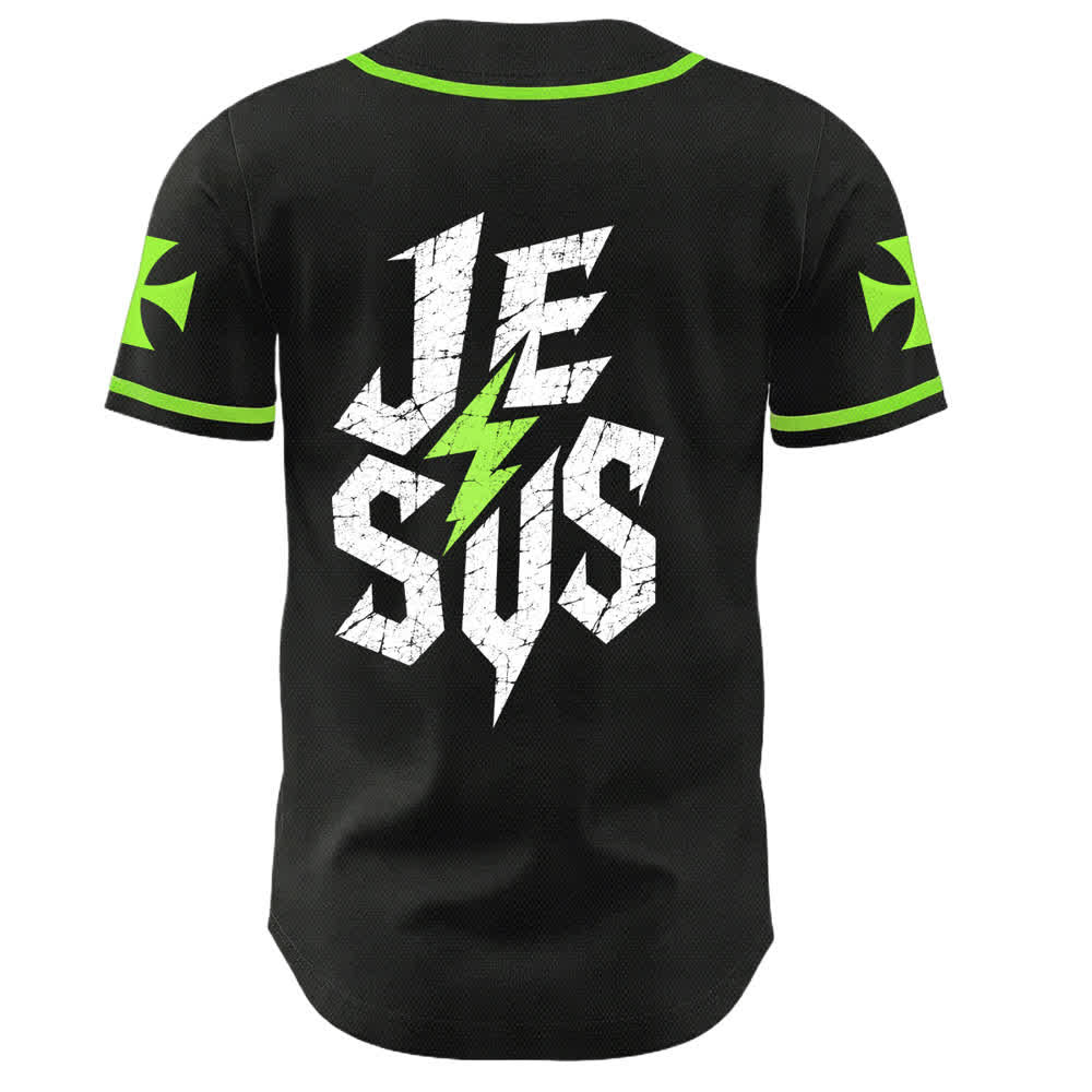 Maillot de baseball noir vieilli « Christianartworkshop Jesus Highway To Heaven » - image 50
