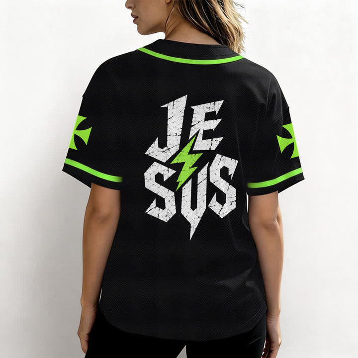 Maillot de baseball noir vieilli « Christianartworkshop Jesus Highway To Heaven » - image 52