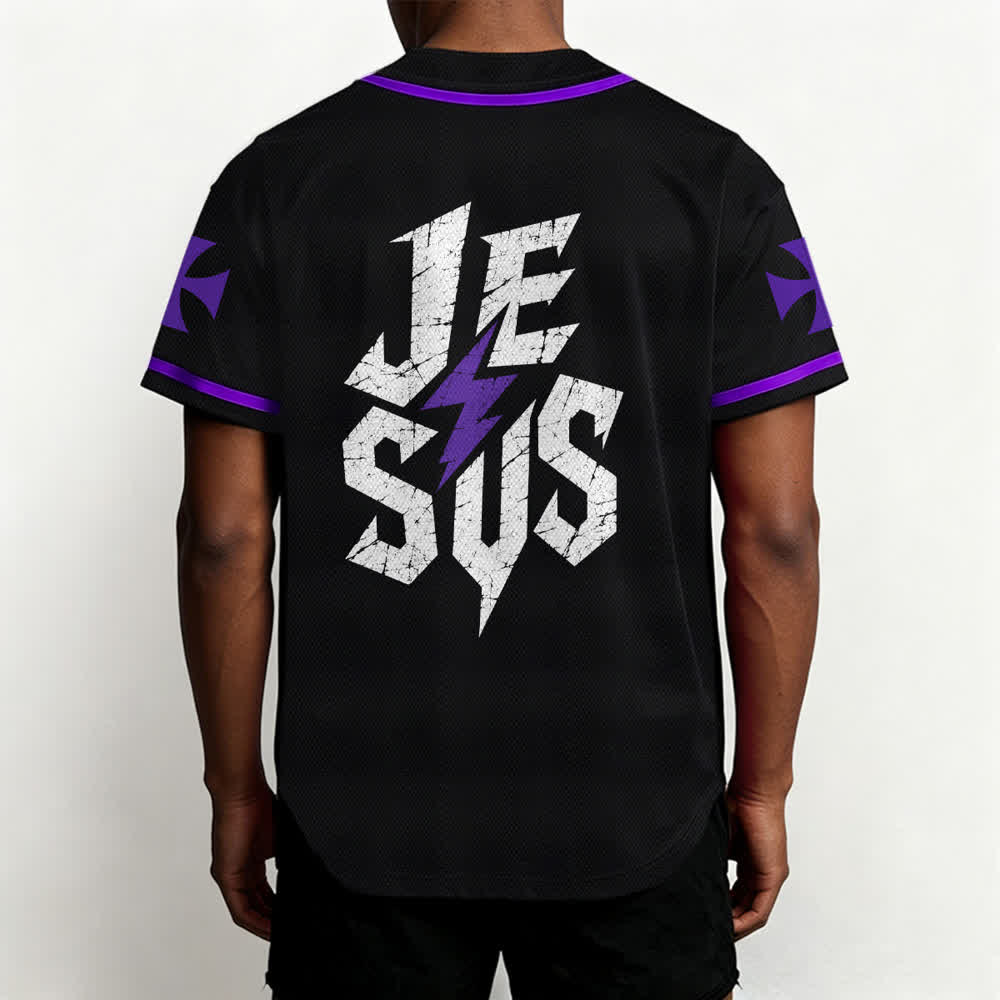 Maillot de baseball noir vieilli « Christianartworkshop Jesus Highway To Heaven » - image 61