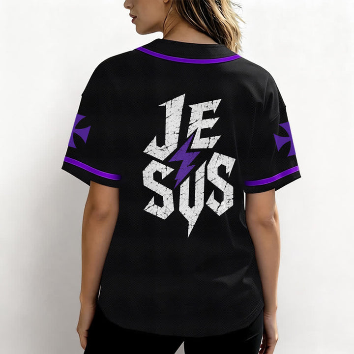 Maillot de baseball noir vieilli « Christianartworkshop Jesus Highway To Heaven » - image 59