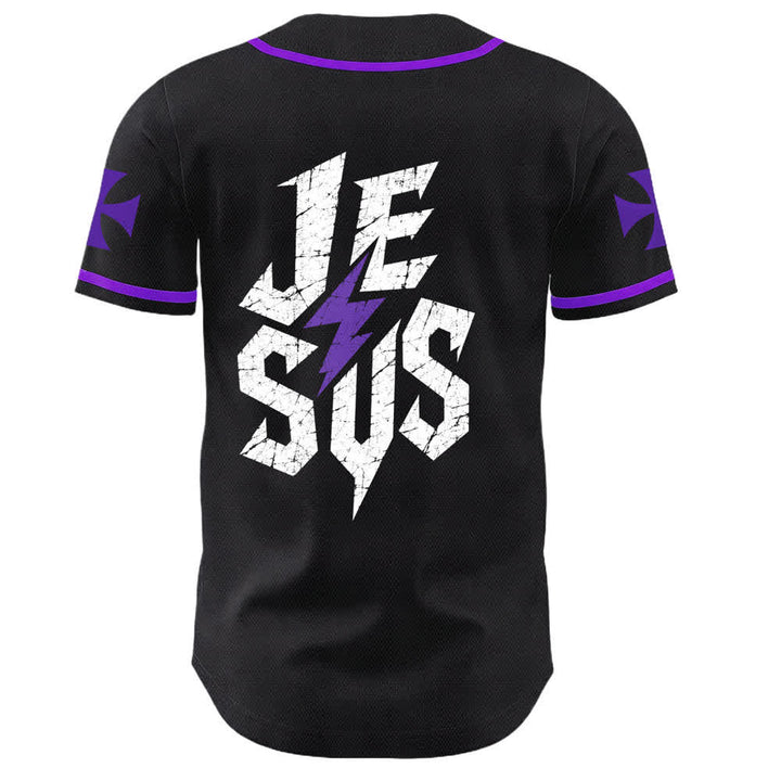 Maillot de baseball noir vieilli « Christianartworkshop Jesus Highway To Heaven » - image 57