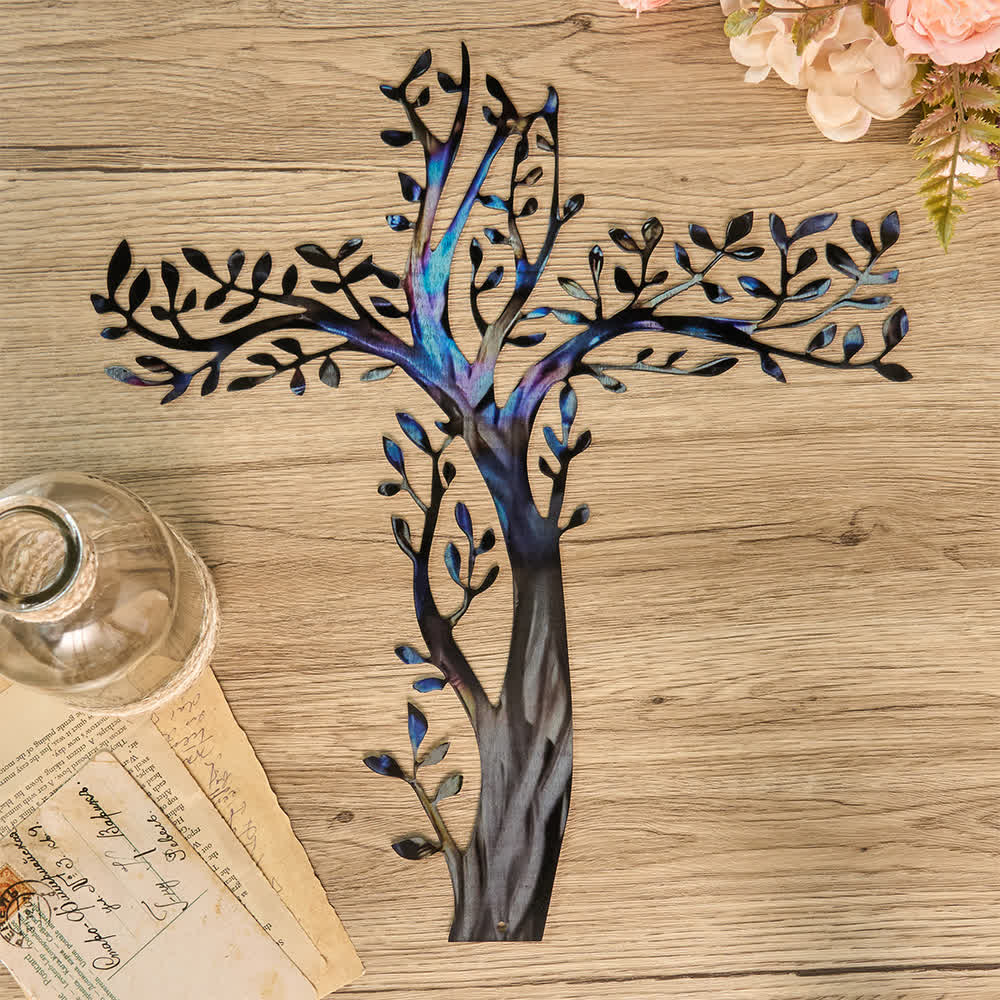 Christianartworkshop Croix fleurie en métal (4 styles) : Croissance et grâce dans chaque branche - image 7