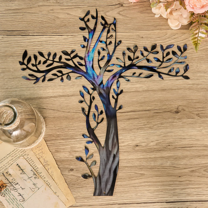 Christianartworkshop Croix fleurie en métal (4 styles) : Croissance et grâce dans chaque branche - image 7