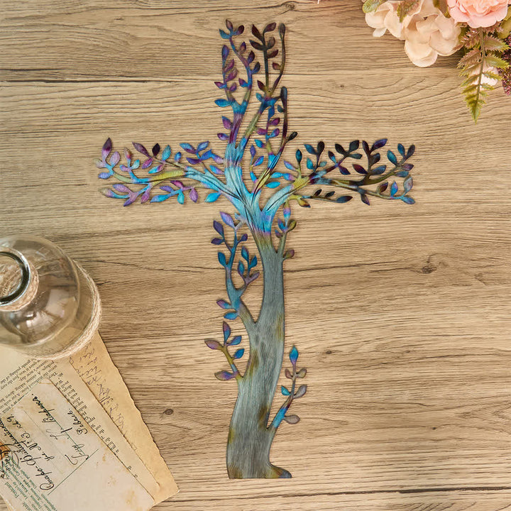 Christianartworkshop Croix fleurie en métal (4 styles) : Croissance et grâce dans chaque branche - image 1