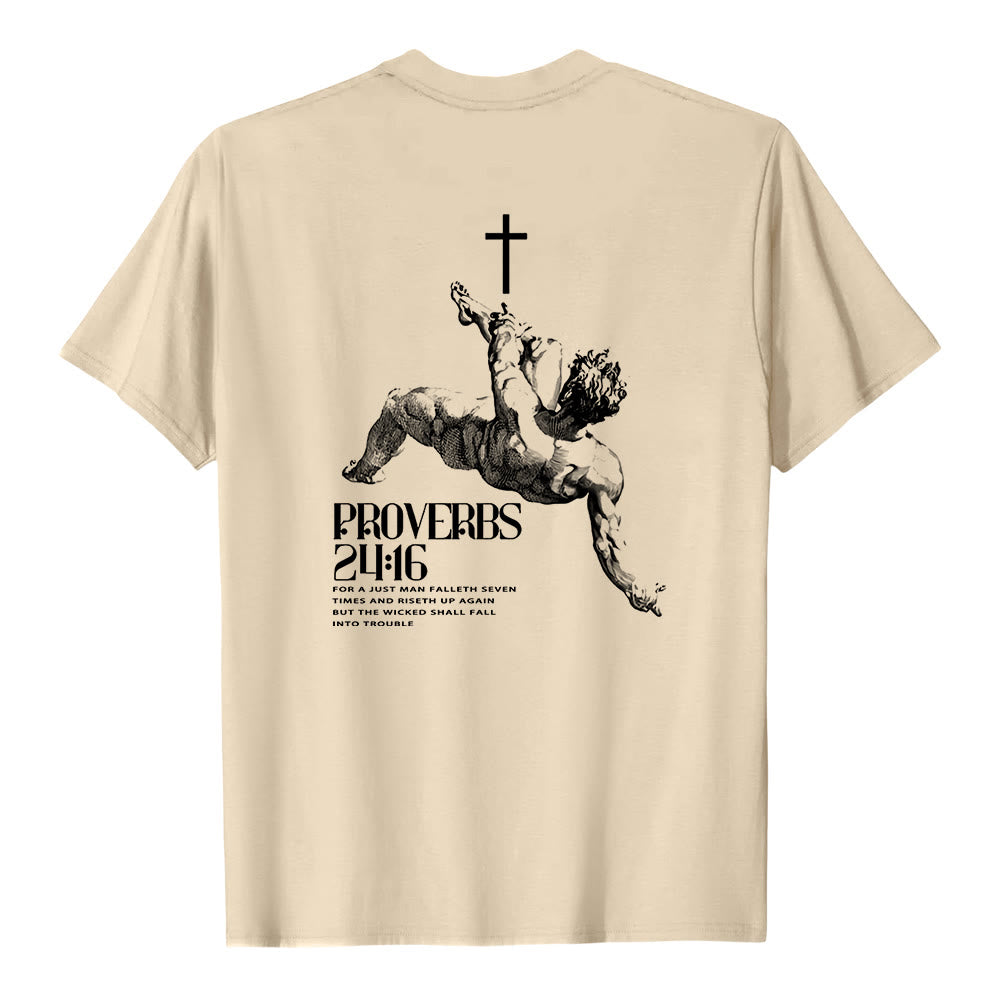 T-shirt chrétien Christianartworkshop Proverbes 24:16 - image 1