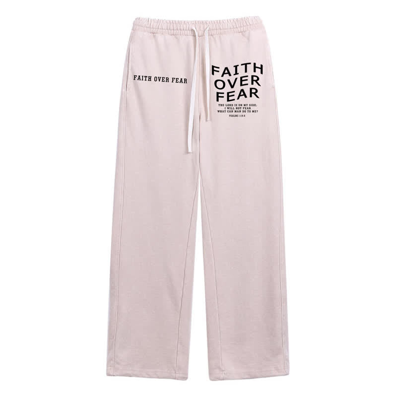 Christianartworkshop Déclaration « La foi plutôt que la peur » Pantalon de survêtement délavé - Beige - 2XL - image 32