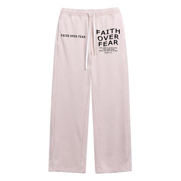 Christianartworkshop Déclaration « La foi plutôt que la peur » Pantalon de survêtement délavé - Beige - 2XL - image 32