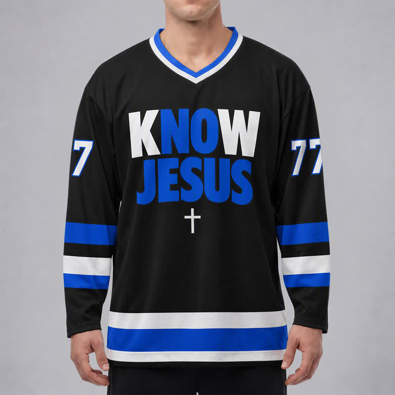 Christianartworkshop Maillot de hockey « Connaître Jésus, c'est connaître la paix » - image 3