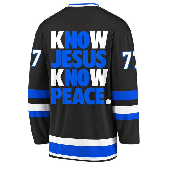 Christianartworkshop Maillot de hockey « Connaître Jésus, c'est connaître la paix » - image 2