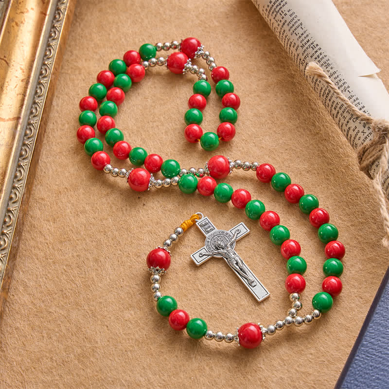 Christianartworkshop Chapelet de la Garde Céleste avec crucifix : Insigne de guidance constante - Crucifix - image 0
