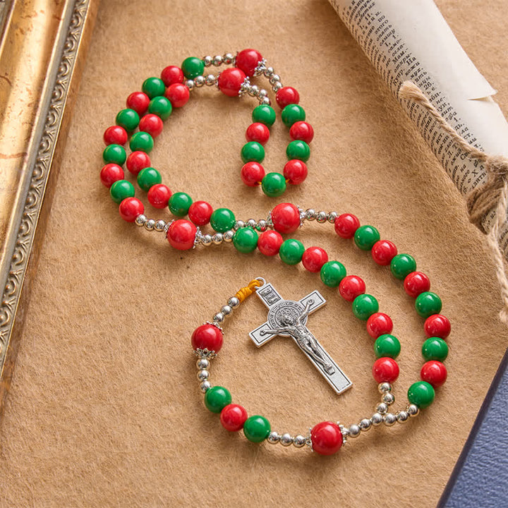 Christianartworkshop Chapelet de la Garde Céleste avec crucifix : Insigne de guidance constante - Crucifix - image 0