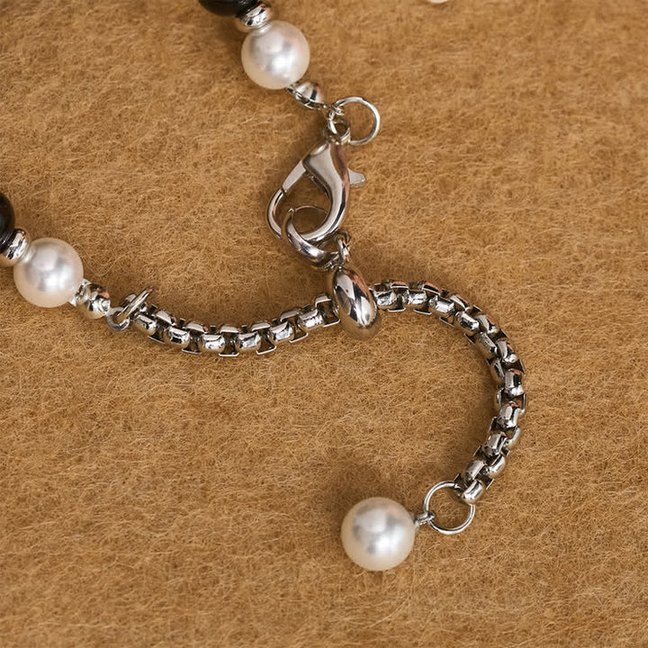 Christianartworkshop Collier de perles en forme de croix à l'éclat poli : signe d'une guidance céleste constante - image 6