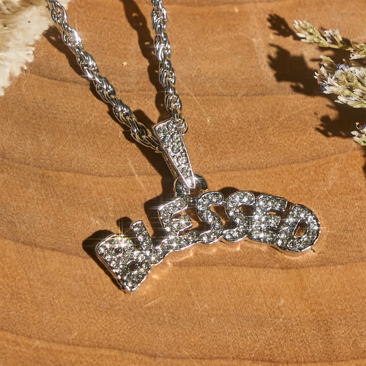Christianartworkshop Collier en alliage scintillant orné d'un pendentif béni : symbole de douce grâce céleste - Argent - image 6