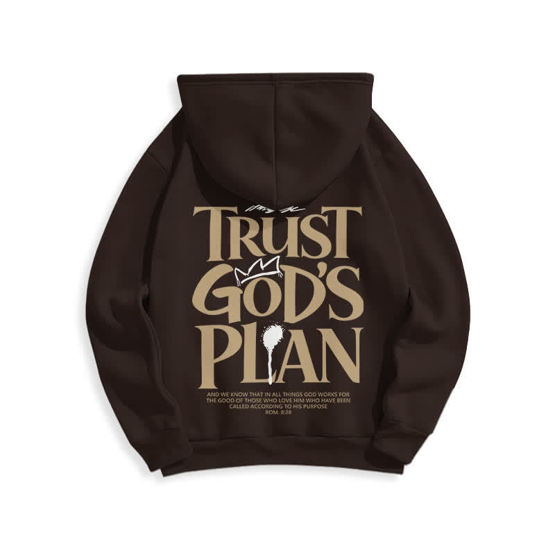 Christianartworkshop Sweat à capuche marron streetwear Trust's Plan - image 1