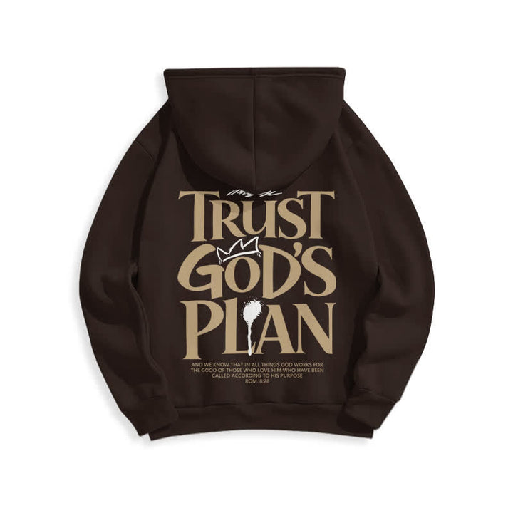 Christianartworkshop Sweat à capuche marron streetwear Trust's Plan - image 1