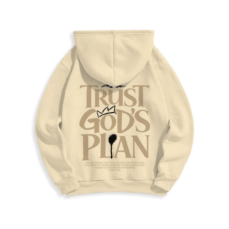 Christianartworkshop Sweat à capuche marron streetwear Trust's Plan - image 13