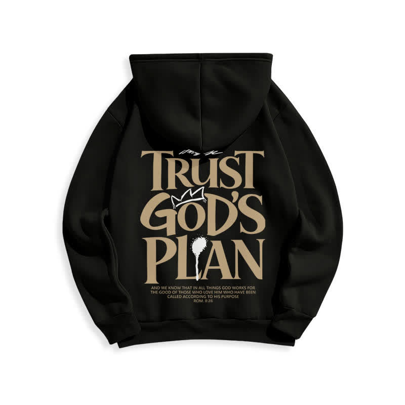 Christianartworkshop Sweat à capuche marron streetwear Trust's Plan - image 7