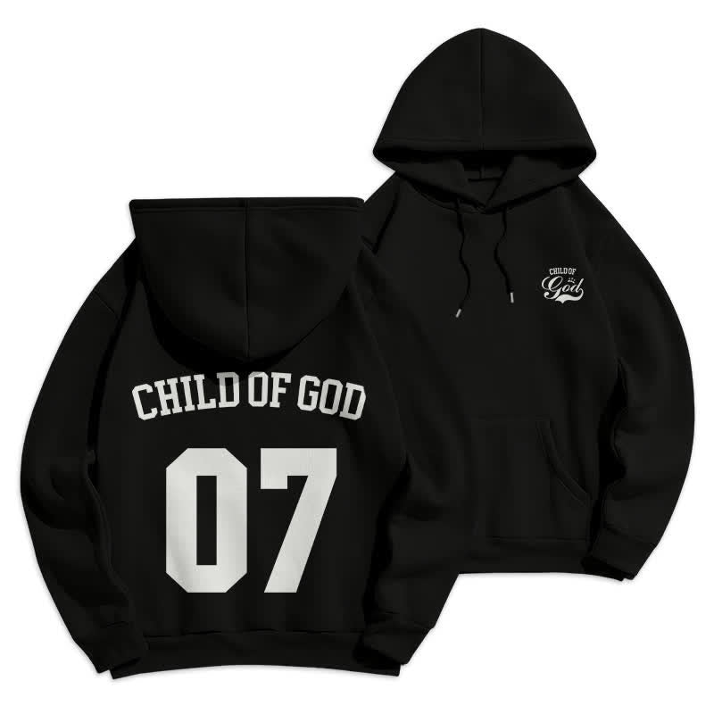 Christianartworkshop Pull en polaire Child Of God 07 Street - Noir - 2XL - image 6
