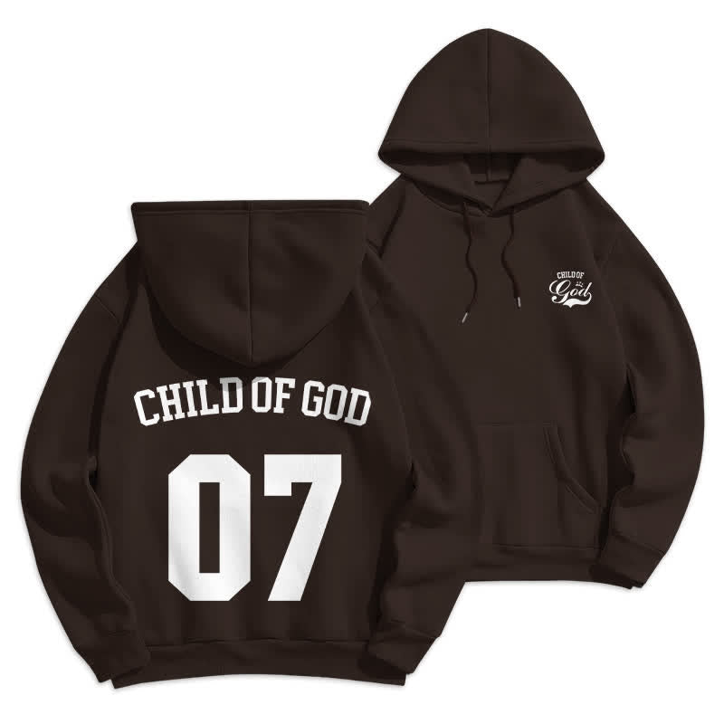 Christianartworkshop Pull en polaire Child Of God 07 Street - Café - 2XL - image 12