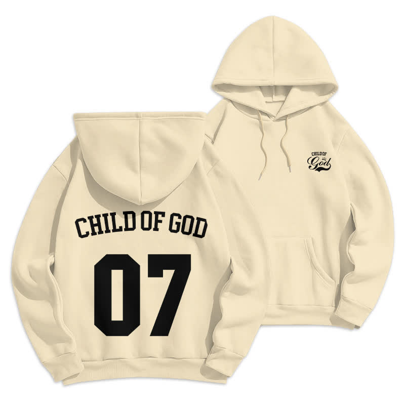 Christianartworkshop Pull en polaire Child Of God 07 Street - Abricot - 2XL - image 15