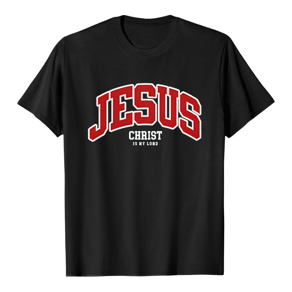 T-shirt chrétien Christianartworkshop « Déclaration audacieuse : Jésus-Christ est mon Seigneur » - Noir - 2XL - image 0