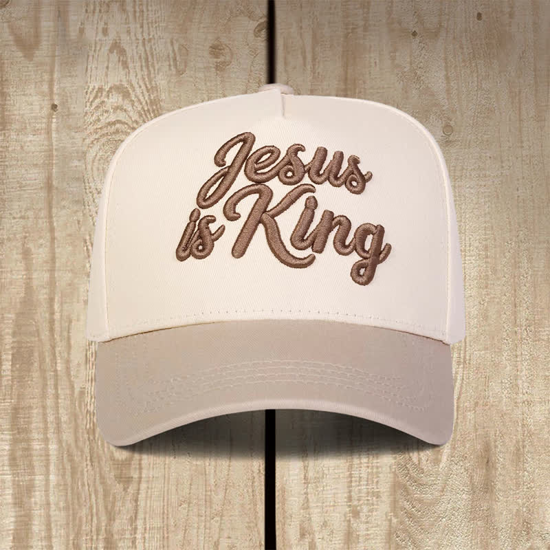 Christianartworkshop Casquette de baseball Color Block Faith Statement : Symbole de douceur et de sacralité au quotidien - Beige - image 1