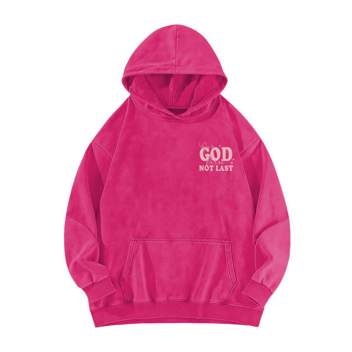 Christianartworkshop Go To God First Not Last Sweat à capuche beige délavé - image 5
