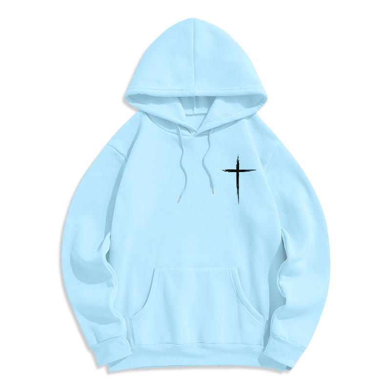 Christianartworkshop Jésus sauve Jean 14:6 Sweat à capuche en polyester doublé polaire Foi - image 14