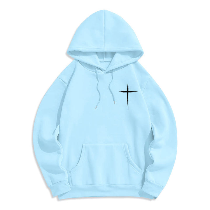 Christianartworkshop Jésus sauve Jean 14:6 Sweat à capuche en polyester doublé polaire Foi - image 14