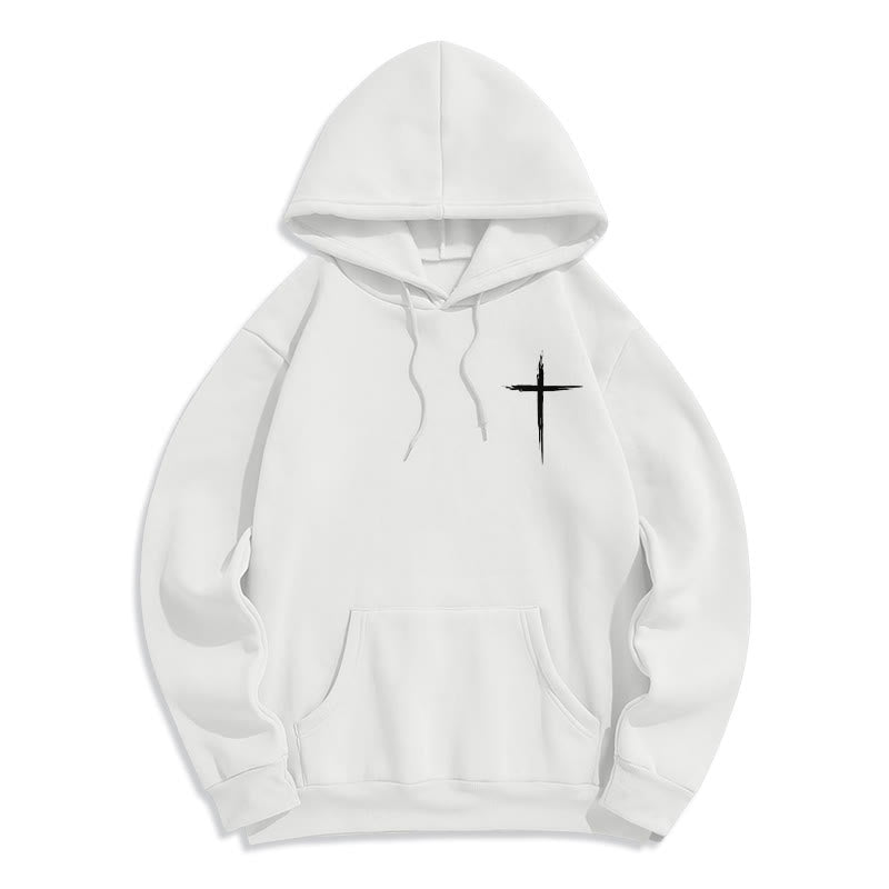 Christianartworkshop Jésus sauve Jean 14:6 Sweat à capuche en polyester doublé polaire Foi - image 5